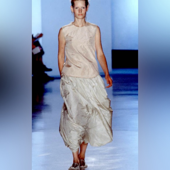 DONNA KARAN COLLECTION Y2K VINTAGE SILK BIAS CUT CRINKLE BLOUSE SIZE 4 US - Picture 6 of 17